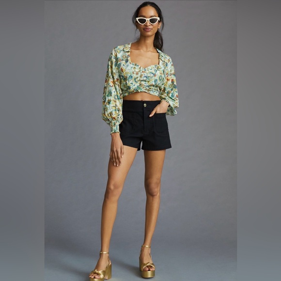 Anthropologie Twist Crop Top Set Size SM - Picture 4 of 16